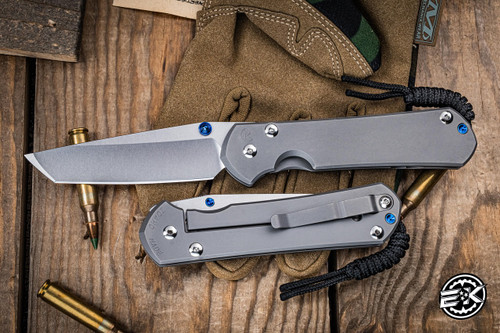 Chris Reeve Knives Large Sebenza 31 Glass Blasted 3.6" Tanto 1687