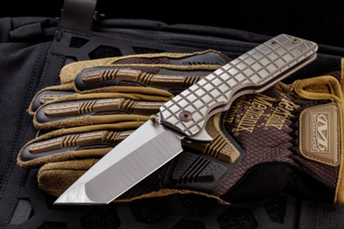 A2D Attn2Detail Mercantile Mark 3 Large Frag Titanium 3.5" Tanto