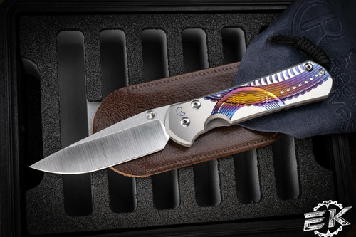 Chris Reeve Knives Large Sebenza 31 Unique Graphic Titanium 3.6" Drop Point L31-1400