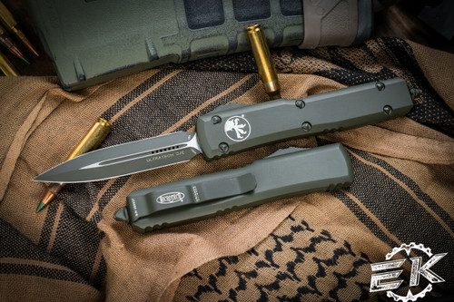 Microtech Ultratech OD Green Cerakote OTF Automatic Knife 3.4" Dagger Green 122-1COD