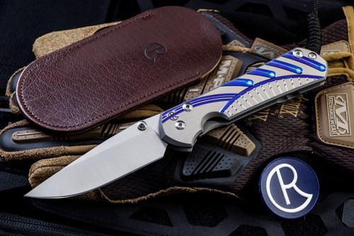 Chris Reeve Knives Large Sebenza 31 Unique Graphic Titanium 3.6" Drop Point L31-1400