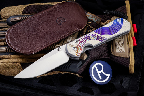Chris Reeve Knives Large Sebenza 31 Unique Graphic Titanium 3.6" Drop Point L31-1400
