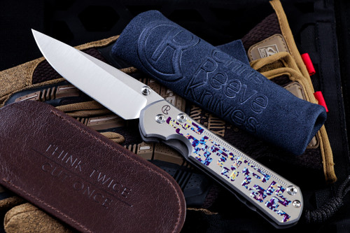 Chris Reeve Knives Large Sebenza 31 Unique Graphic Titanium 3.6" Drop Point L31-1400