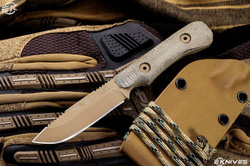 Hawk Creek Armory "Lil Savage" Canvas Micarta 2.75" Coyote SA002