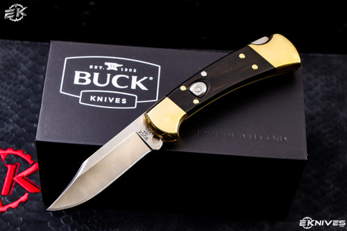 Buck 112 Ranger Auto Elite Automatic Folding Knife Ebony 3" Satin Clip Point