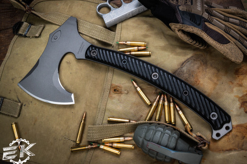 RMJ Tactical "Berserker" Tomahawk Black G10 15" Tungsten Cerakote