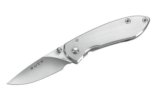 Buck 325 Colleague Folding Knife Stainless Steel 2" 420HC Drop Point Satin
