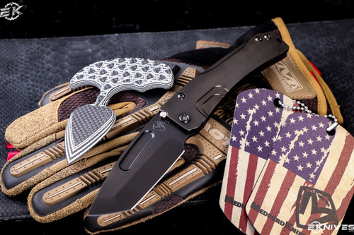 Medford Slim Midi Folding Knife Black PVD Titanium 3.25" S35VN Black PVD Tanto