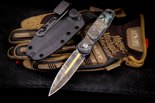 Blackside Customs P7 (Phase 7) Blue/Black Camocarbon 3.5" Dagger Beskar