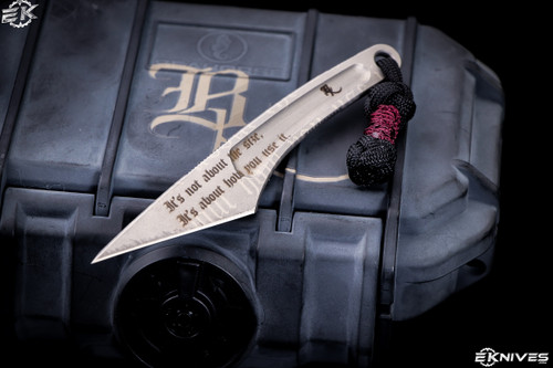Bastinelli Knives Custom Kiridashi "Its Not About the Size" Engraved