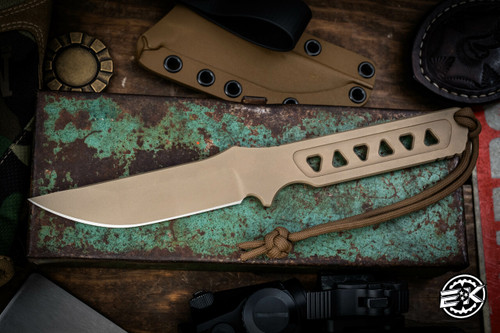 Spartan Blades Formido Self-Defense Fixed Blade Knife FDE 4" S45VN FDE w/ Tan Kydex Sheath