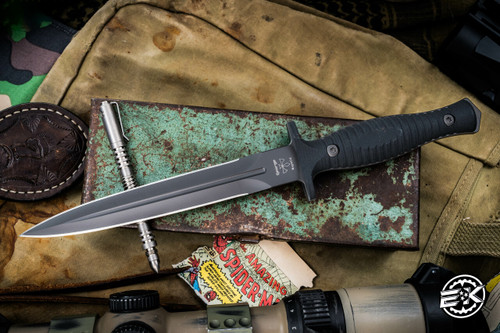Spartan Blades George V-14 Fixed Blade Knife Black G10 6.75" MagnaCut DLC 