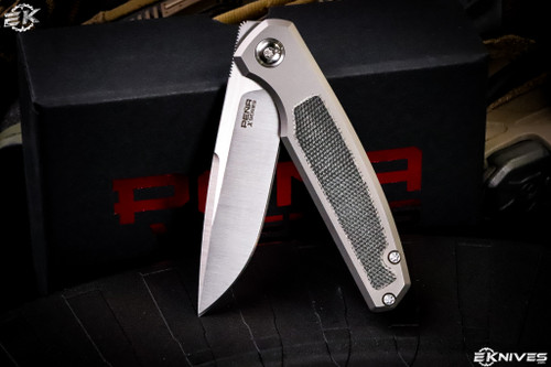 Enrique Pena X-Series Caballero Front Flipper Titanium/Black Micarta 2.75" M390 Satin