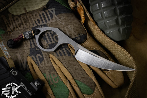 Bastinelli Knives Custom "KARMA" Fixed Blade Knife 2.5" Magnacut Persian Satin