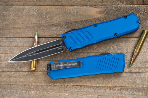 Guardian Tactical RECON-035 OTF Automatic Knife Blue 3.3" Dagger Dark Stonewash 94631