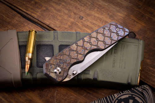 A2D Attn2Detail Mercantile Mark 3 Medium Titanium Toxic Chain Link 3" Satin Tanto