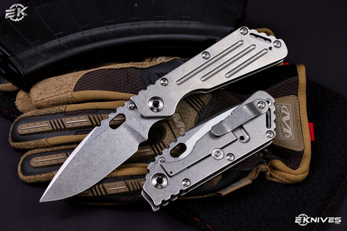 Mick Strider SMF Performance Titanium Milled 4" Stonewash