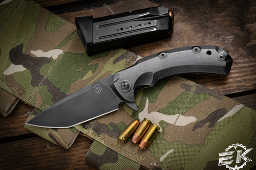 Bastinelli Knives "SAFE" Folding Titanium Knife 3.6" MagnaCut Tanto