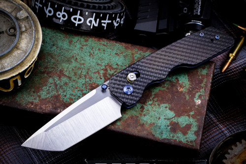  A2D Attn2Detail Mercantile Mark 3 Medium Barlock Black Titanium Divot 3" Satin Compound Tanto