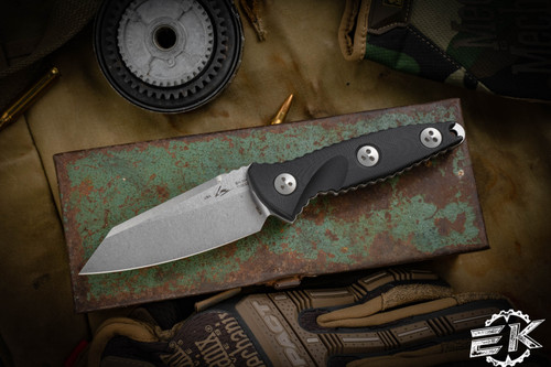 Microtech Socom Alpha Mini G10 Fixed Blade 3.75" Warcom Stonewash 93M-10