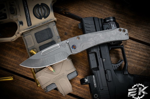 Medford Slim Midi Folding Knife Titanium 3.25" S45VN Tumbled Drop Point