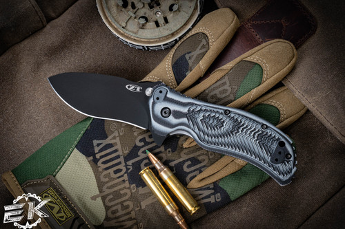  Zero Tolerance 0350 Black/Grey G10 Assisted Flipper Knife Black G10 3.25" Tiger Stripe 0350BG