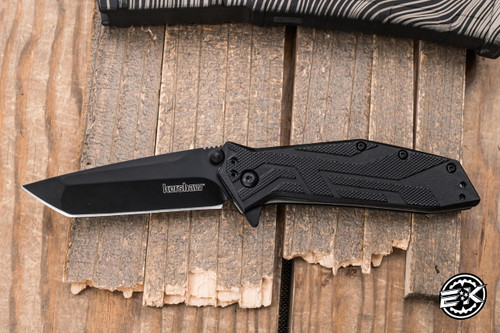 Kershaw Brawler Assisted Flipper Knife Black GFN 3" 8Cr13MoV Tanto 1990