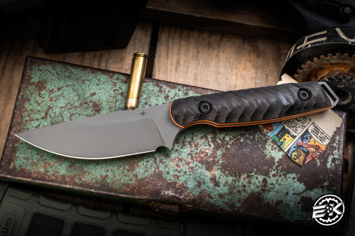 Toor Knives Field 3.0 Fixed Blade Knife Ebony 3.6" CPM-3V Spanish Moss Drop Point