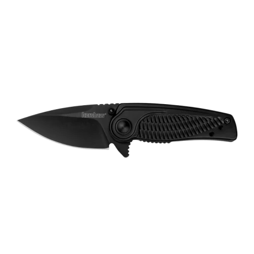 Kershaw Spoke Assisted Flipper Knife Black Oxide Steel 2" 8Cr13MoV Drop Point 1313BLK
