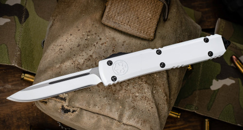 Microtech StormTrooper Ultratech Deep Engraved 3.4" Drop Point OTF 121-1STD (Preowned)