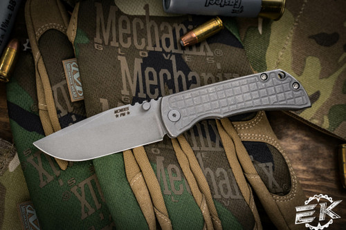 Mcnees Knives PM Mac 2 Frag Titanium 3" Matte Stonewash