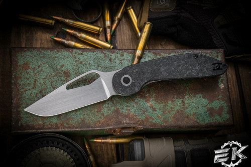 Luft Concepts AVNT Folding Knife Carbon Fiber 3.3" Hand Rubbed M390