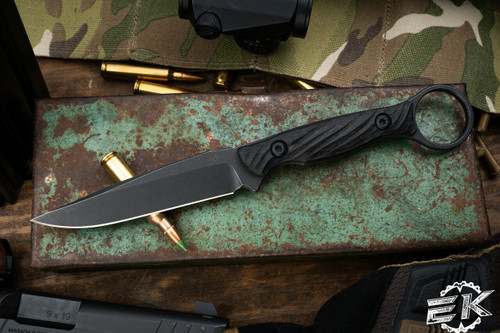 Toor Knives Anaconda Outlaw Fixed Blade Knife Ebony 3.75" Black Oxide