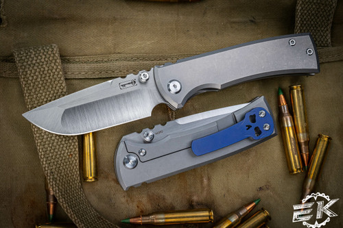  Chaves Knives Ultramar Redencion Street Titanium Framelock, Purple Clip/Backspacer, 3.25" Drop Point
