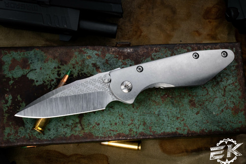 RIP Knives Custom "Fury Mini" Titanium Stonewashed 2.75" Magnacut Satin