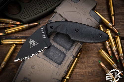 Kabar TDI Law Enforcement Fixed Blade Knife Serrated (Preowned)