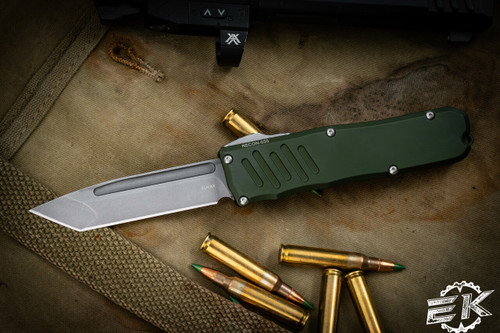 Guardian Tactical RECON-035 OTF Automatic Knife OD Green 3.3" Tanto Stonewash 98521 (Preowned)