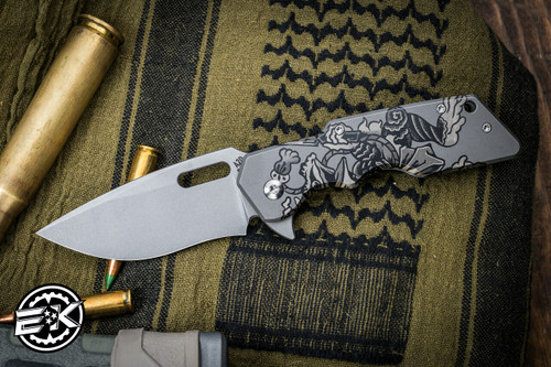 A2D Attn2Detail Mercantile Mark 1 Medium Titanium Ronin Frog 3" Recurve, Stonewash