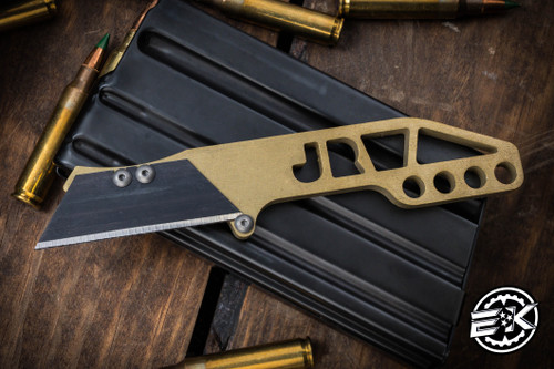 JRW Gear Bench Blade Utility Knife - Brass