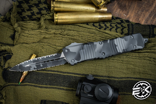 Microtech Combat Troodon Urban Camo 3.4" Urban Camo Serrated 142-3UC