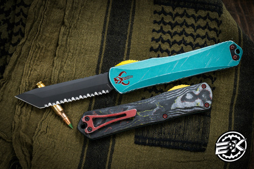 Heretic Knives Manticore X Bounty Hunter Camo Carbon OTF 3.75" Tanto DLC Serrated H031-6C-BOUNTY	