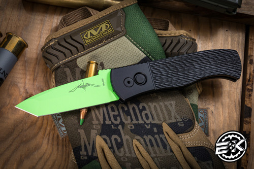 ProTech Emerson CQC7 Automatic Knife Jigged Black 3.25" Tanto Green Cerakote -USN GXIV Show Special