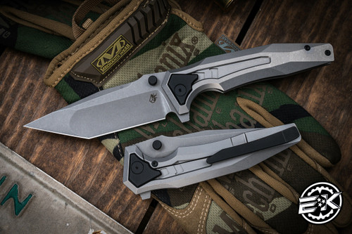Arcane Design "Creature" Titanium Stonewash 3.75" Tanto Stonewash