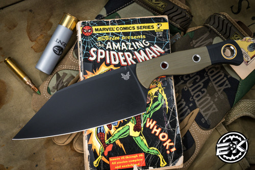 Benchmade Station Kitchen Cutlery Knife OD Green/Black G10 6" 154 Wharncliffe Black DLC  4010BK-01