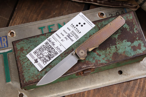  Tactile Knife Co. "Rockwall Golf" Bronze Titanium Folding Knife 2.84" MagnaCut