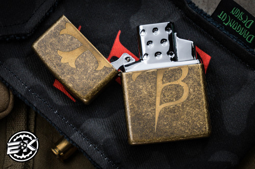 Borka Blades Zippo Lighter Brass "F OFF" (Preowned)