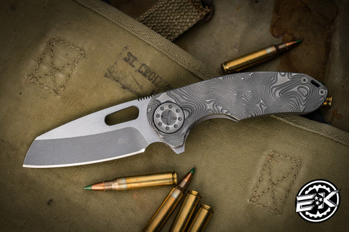 Curtiss Knives F3 Medium Wharny Flipper Topo Mill Titanium 3.25" S45VN Stonewash 