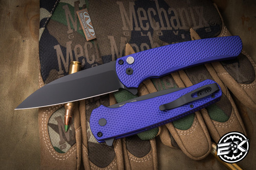 ProTech Malibu Flipper Manual Folding Knife Purple Textured 3.25" MagnaCut Wharncliffe DLC Black -Blade West Show Special
