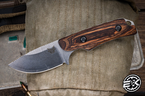 Benchmade Hidden Canyon Hunter Knife Wood Fixed Blade (2.67" Stonewash) 15016 (Preowned)