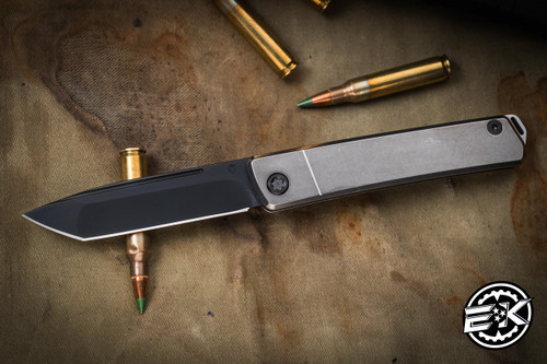 Medford Gentleman Jack (GJ-2) Slip Joint Knife Tumbled Titanium 3.1" Tanto PVD